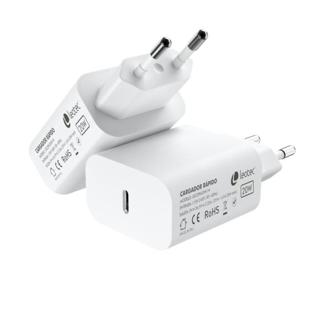 Leotec - Cargador rápido 20W USB-C