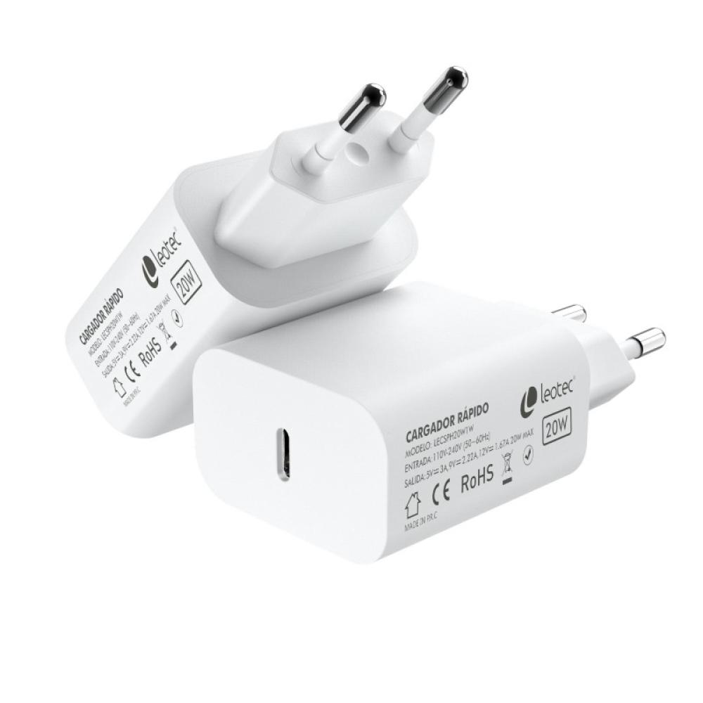 Leotec - Cargador rápido 20W USB-C