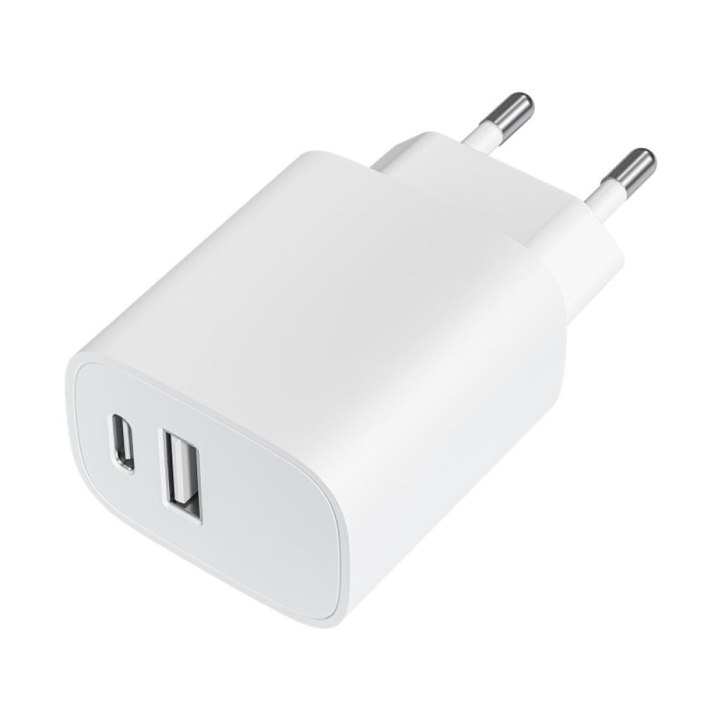 Leotec - Cargador 20W 1xUSB-C PD + 1x USB-A Blanco
