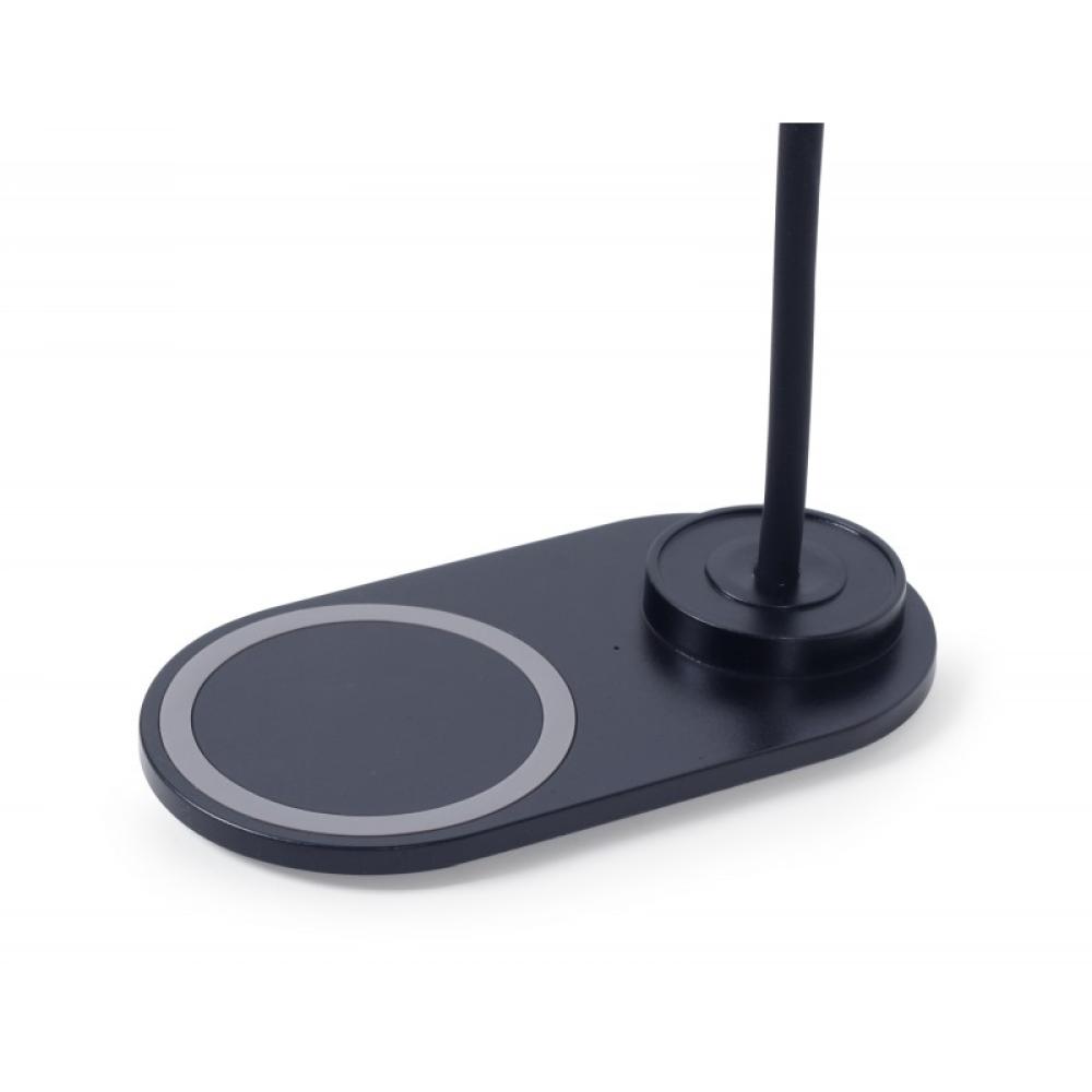 Gembird - TA-WPC10-LED-01 cargador de dispositivo móvil Smartphone Negro CC Cargador inalámbrico Interior