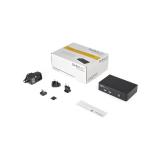StarTech.com - Conmutador Switch KVM 2 puertos HDMI con Hub Concentrador USB 2.0 Audio - 1920x1200