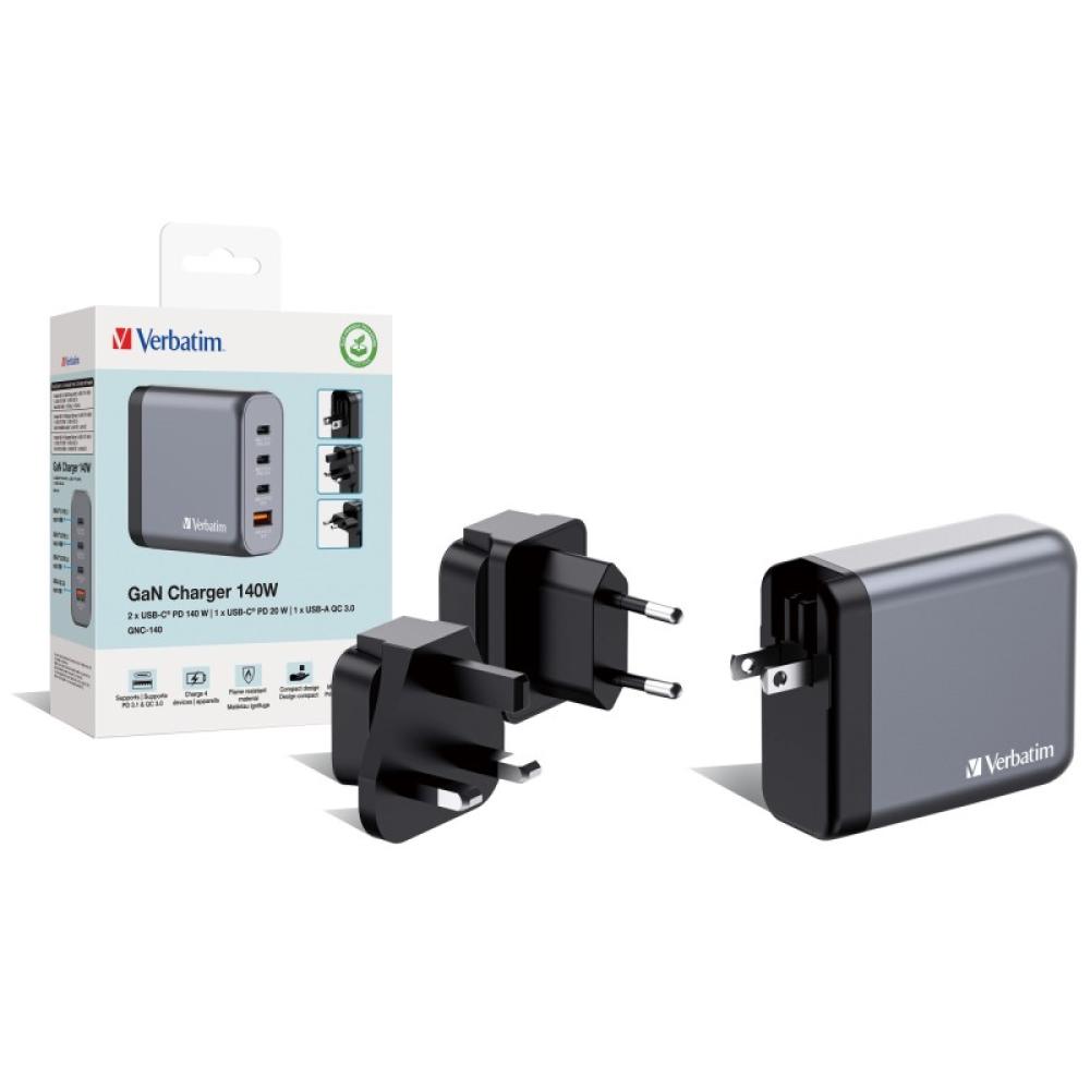 Verbatim - GNC-140 Universal Negro, Gris Corriente alterna Carga rápida Interior