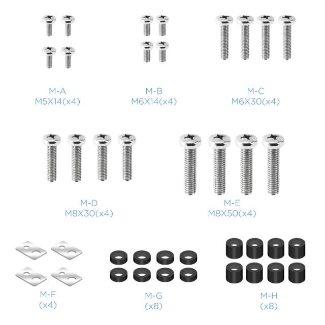 TooQ - LP4380XL-B soporte para TV 2,03 m (80") Negro