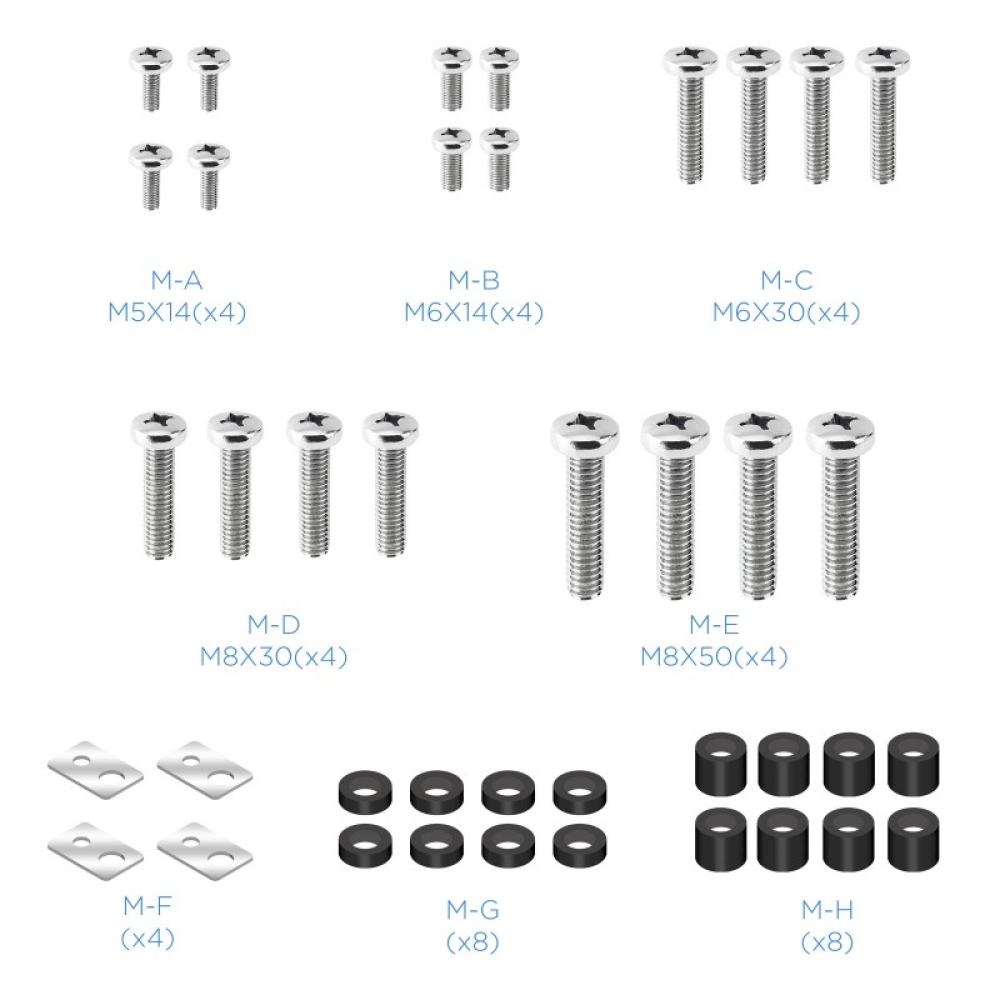 TooQ - LP4380XL-B soporte para TV 2,03 m (80") Negro