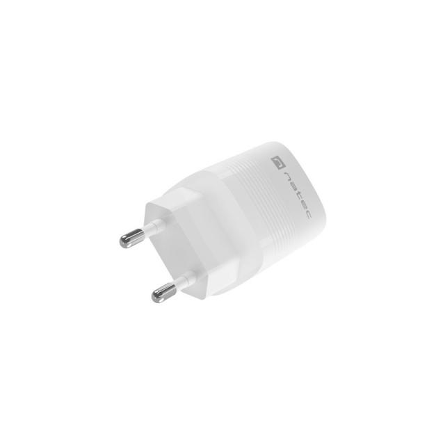 NATEC - NUC-2140 cargador de dispositivo móvil Universal Blanco Corriente alterna Carga rápida Interior