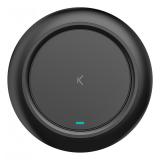Ksix - Base de carga inalámbrica Fast Charge 15 W, Para smartphones y auriculares Qi, Carga rápida, Cable USB-C a USB-C, Negro