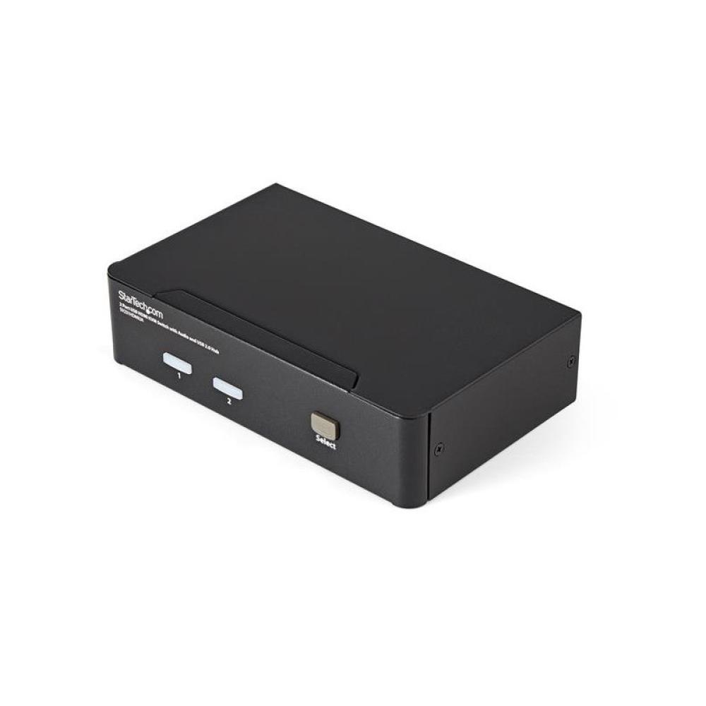 StarTech.com - Conmutador Switch KVM 2 puertos HDMI con Hub Concentrador USB 2.0 Audio - 1920x1200