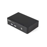 StarTech.com - Conmutador Switch KVM 2 puertos HDMI con Hub Concentrador USB 2.0 Audio - 1920x1200