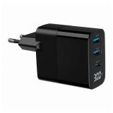 Gembird - TA-UC-PDQC30LCD-BK-02 cargador de dispositivo móvil Universal Negro Corriente alterna Carga rápida Interior