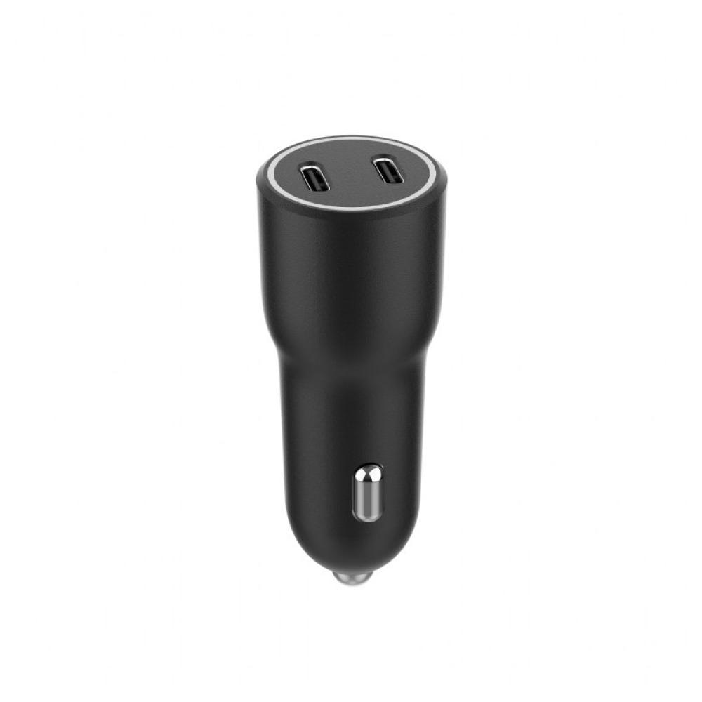 Gembird - TA-UC-C2PD40-CAR-01 cargador de dispositivo móvil Universal Negro Encendedor de cigarrillos Carga rápida Auto