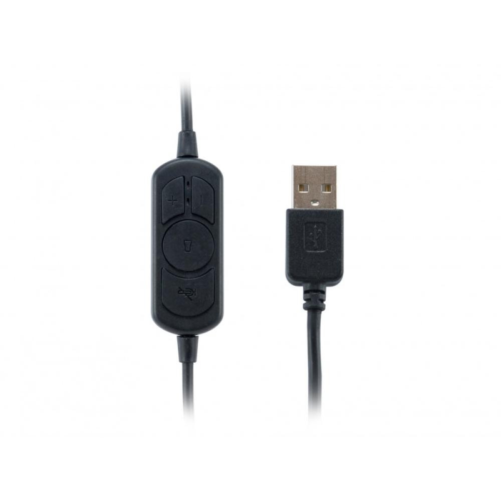 Equip - 245305 auricular y casco Auriculares Alámbrico Diadema Oficina/Centro de llamadas USB tipo A Negro