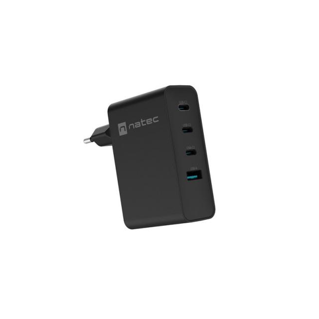 NATEC - NUC-2234 cargador de dispositivo móvil Portátil, Smartphone Negro Corriente alterna Carga rápida Interior