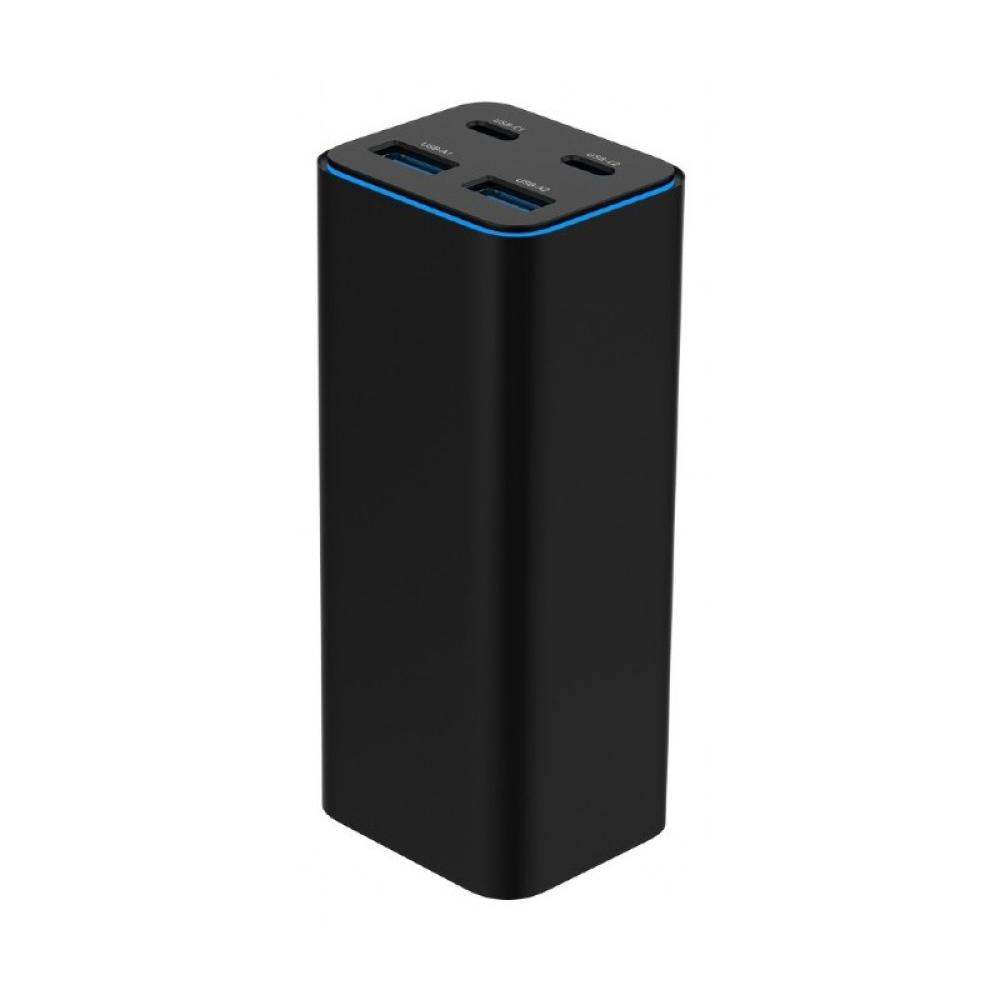 Gembird - TA-UC-2A2C-PD100-01-BK cargador de dispositivo móvil Portátil, Smartphone Negro Corriente alterna Carga rápida Interio