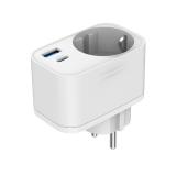 Gembird - TA-ACPDQC20-01-W cargador de dispositivo móvil Universal Blanco Corriente alterna Carga rápida Interior