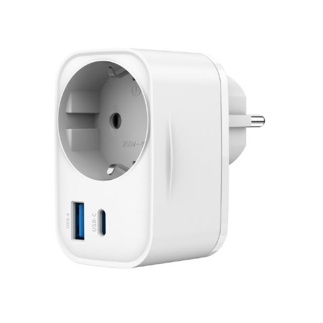 Gembird - TA-ACPDQC20-01-W cargador de dispositivo móvil Universal Blanco Corriente alterna Carga rápida Interior