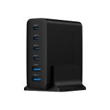 Gembird - TA-UC-2A4C-PD75-01-BK cargador de dispositivo móvil Universal Negro Corriente alterna Carga rápida Interior