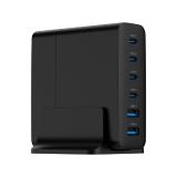 Gembird - TA-UC-2A4C-PD75-01-BK cargador de dispositivo móvil Universal Negro Corriente alterna Carga rápida Interior