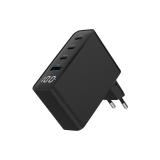 Gembird - TA-UC-PDQC100LCD-01-BK cargador de dispositivo móvil Portátil, Smartphone Negro Corriente alterna Carga rápida Interio