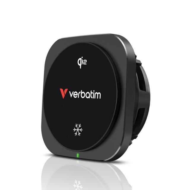 Verbatim - Charge ''n'' Drive Qi2 Smartphone Negro USB Cargador inalámbrico Carga rápida Auto