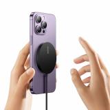 Baseus - CCJJ040001 cargador de dispositivo móvil Auriculares, Teléfono móvil, Smartphone Negro USB Cargador inalámbrico Interio