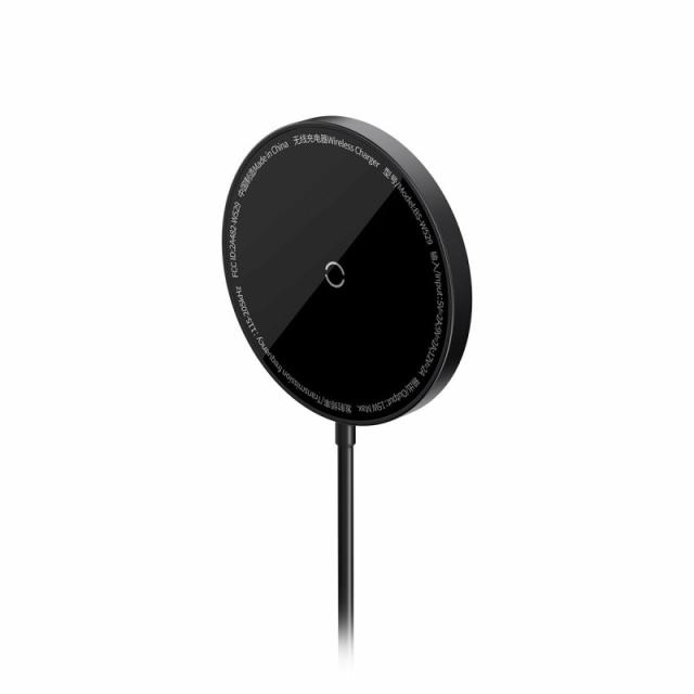 Baseus - CCJJ040001 cargador de dispositivo móvil Auriculares, Teléfono móvil, Smartphone Negro USB Cargador inalámbrico Interio