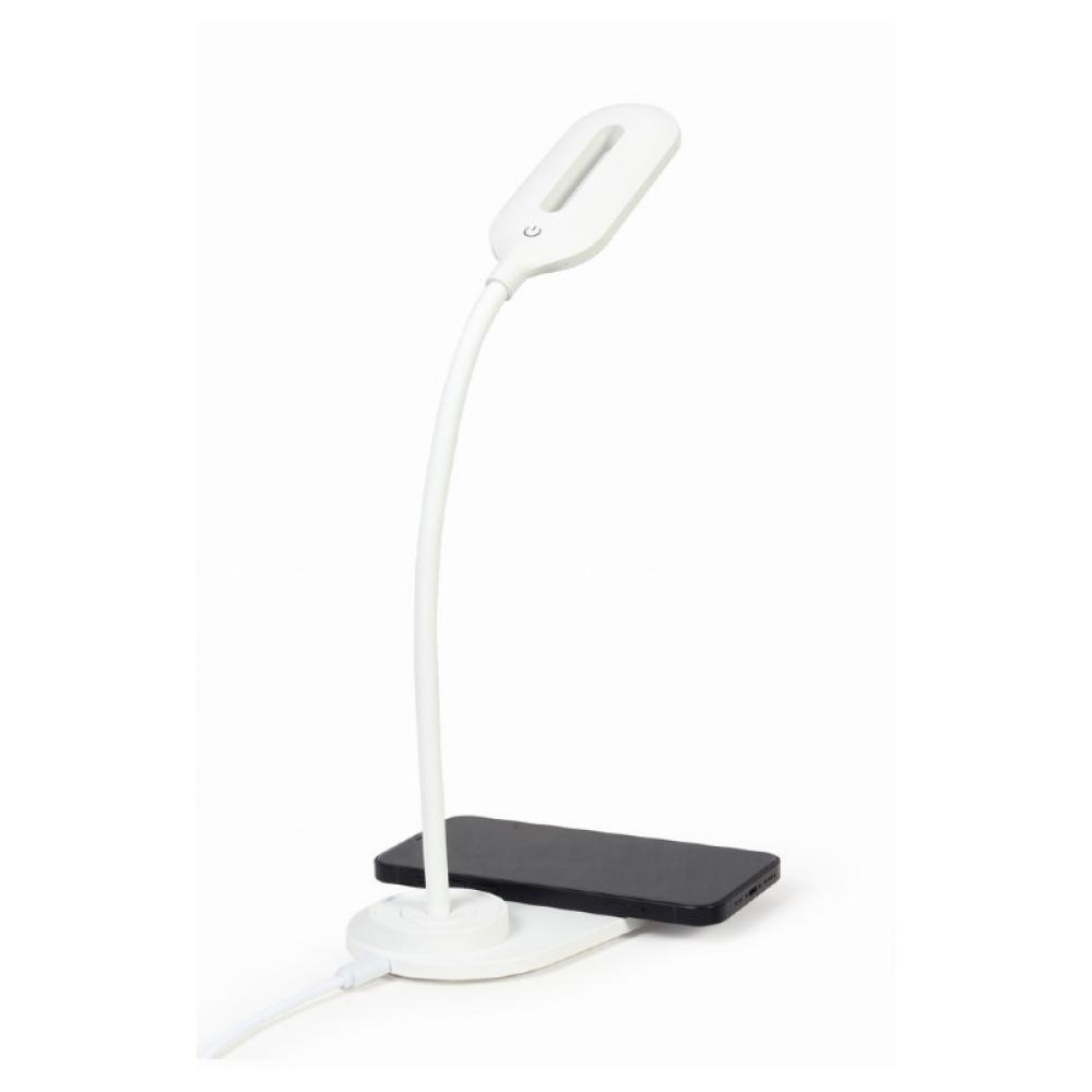 Gembird - TA-WPC10-LED-01-W cargador de dispositivo móvil Smartphone Blanco CC Cargador inalámbrico Interior