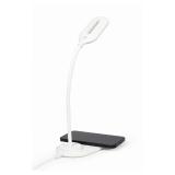 Gembird - TA-WPC10-LED-01-W cargador de dispositivo móvil Smartphone Blanco CC Cargador inalámbrico Interior