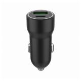 Gembird - TA-UC-A2PDQC20-CAR-01 cargador de dispositivo móvil Universal Negro Encendedor de cigarrillos Carga rápida Auto