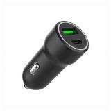 Gembird - TA-UC-A2PDQC20-CAR-01 cargador de dispositivo móvil Universal Negro Encendedor de cigarrillos Carga rápida Auto