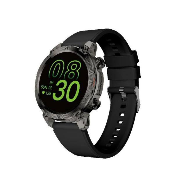 Nilox - NXSWTRAILROUND Relojes inteligentes y deportivos 3,53 cm (1.39") Digital 360 x 360 Pixeles Pantalla táctil Negro