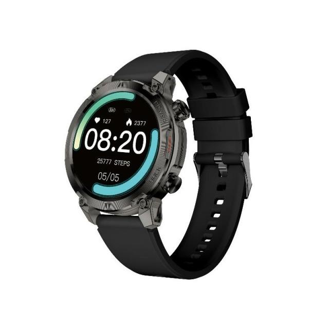 Nilox - NXSWTRAILROUND Relojes inteligentes y deportivos 3,53 cm (1.39") Digital 360 x 360 Pixeles Pantalla táctil Negro