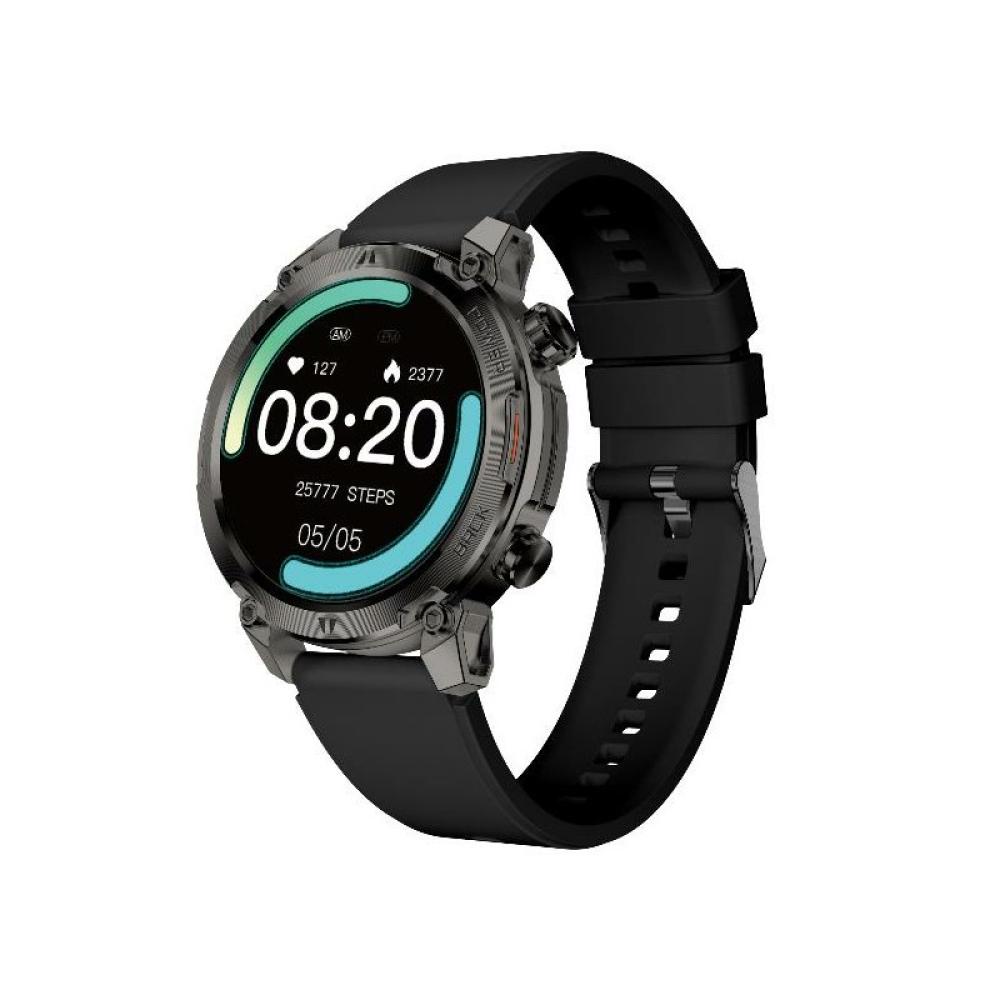 Nilox - NXSWTRAILROUND Relojes inteligentes y deportivos 3,53 cm (1.39") Digital 360 x 360 Pixeles Pantalla táctil Negro