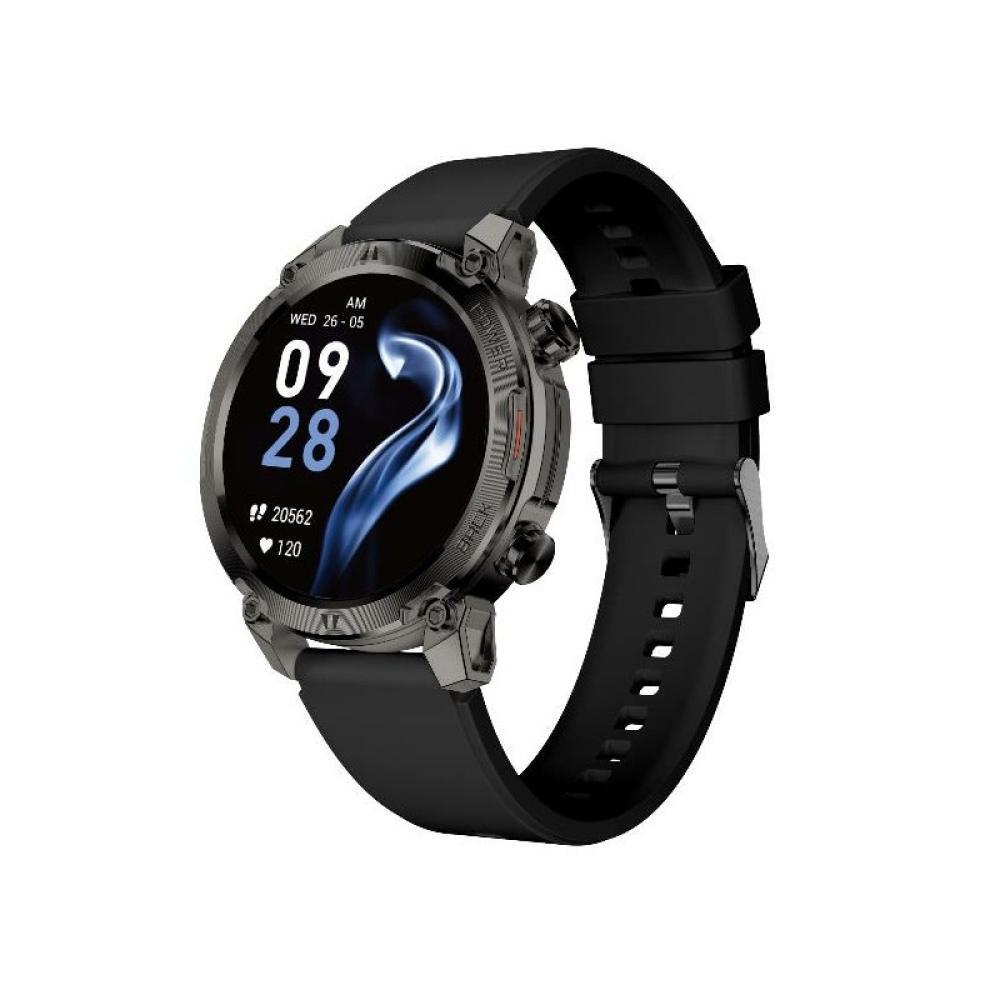Nilox - NXSWTRAILROUND Relojes inteligentes y deportivos 3,53 cm (1.39") Digital 360 x 360 Pixeles Pantalla táctil Negro