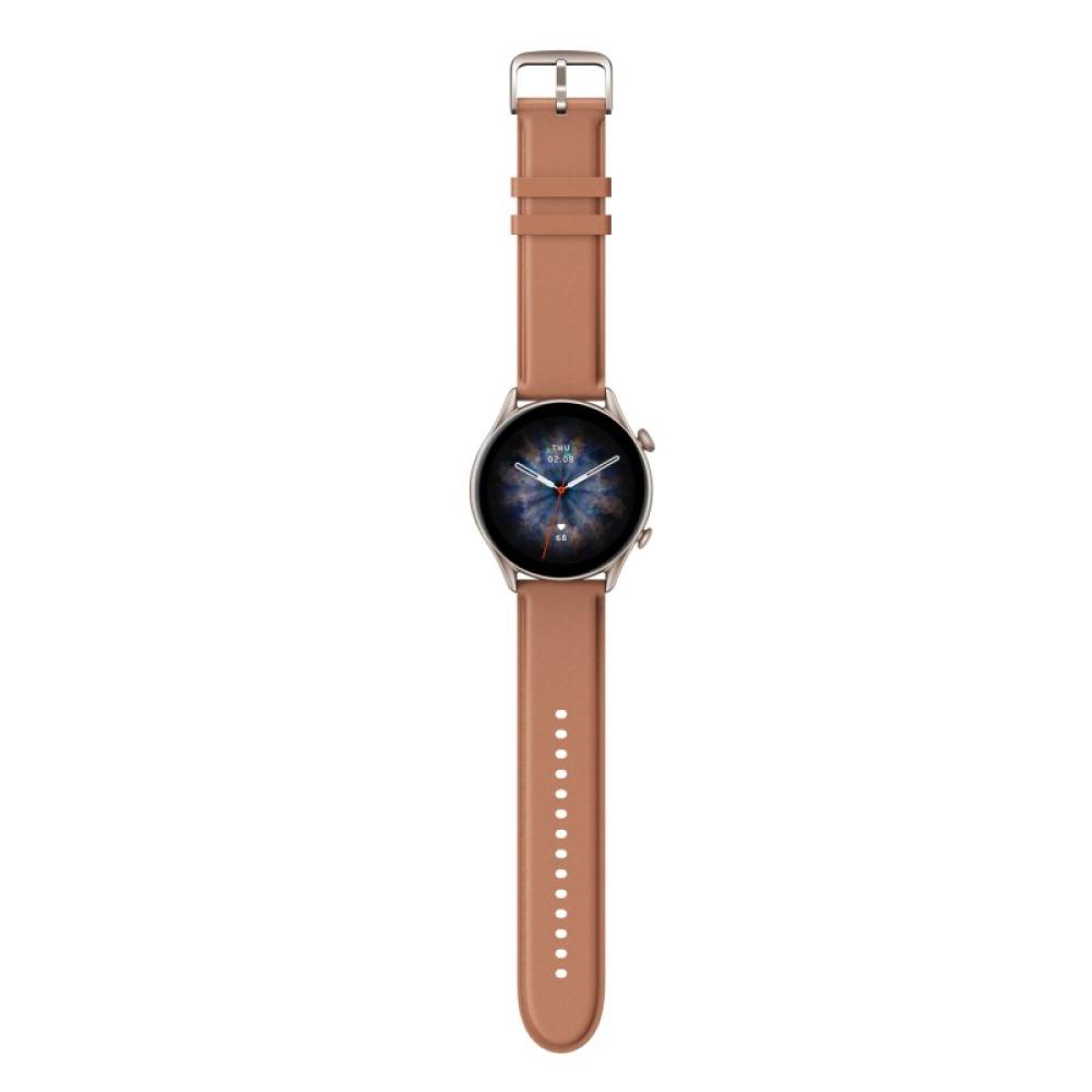 Amazfit - GTR 3 Pro 3,68 cm (1.45") AMOLED 46 mm Digital 480 x 480 Pixeles Pantalla táctil Marrón Wifi GPS (satélite)