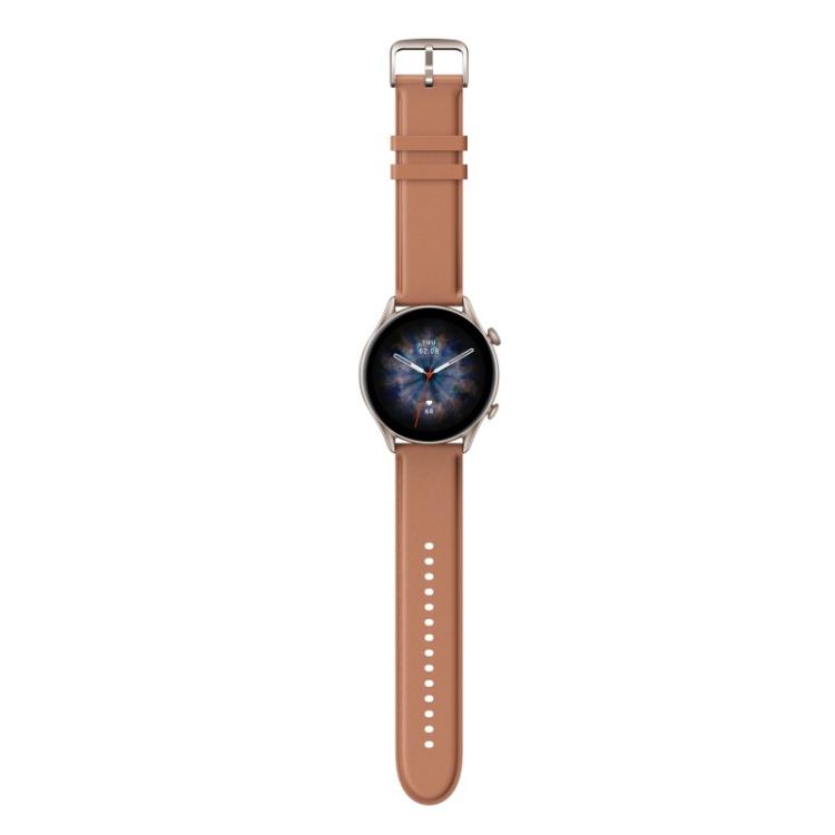 Amazfit - GTR 3 Pro 3,68 cm (1.45") AMOLED 46 mm Digital 480 x 480 Pixeles Pantalla táctil Marrón Wifi GPS (satélite)