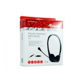 Equip - 245304 auricular y casco Auriculares Alámbrico Diadema Oficina/Centro de llamadas Negro