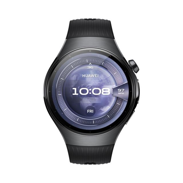 Huawei - WATCH 5 3,81 cm (1.5") AMOLED 46 mm Digital 466 x 466 Pixeles Pantalla táctil Negro Wifi GPS (satélite)