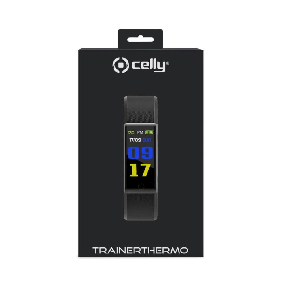 Celly - TRAINERTHERMOBK Relojes inteligentes y deportivos 2,44 cm (0.96") LCD Digital Negro