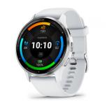 Garmin - Venu 3 3,56 cm (1.4") AMOLED 45 mm Digital 454 x 454 Pixeles Pantalla táctil Plata, Blanco Wifi GPS (satélite)