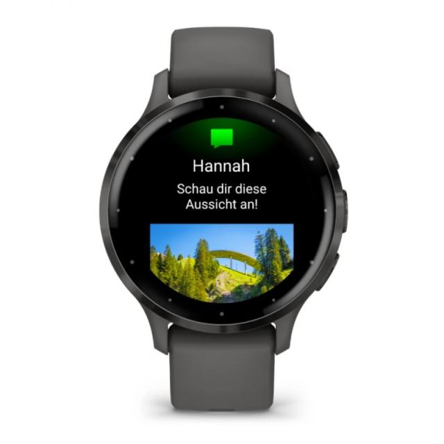 Garmin - Venu 3S 3,05 cm (1.2") AMOLED 41 mm Digital 390 x 390 Pixeles Pantalla táctil Gris Wifi GPS (satélite)