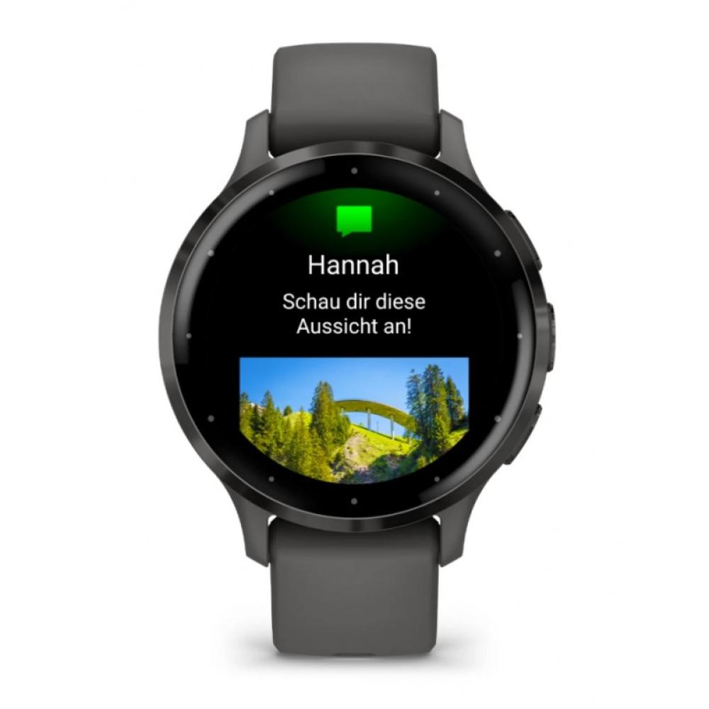 Garmin - Venu 3S 3,05 cm (1.2") AMOLED 41 mm Digital 390 x 390 Pixeles Pantalla táctil Gris Wifi GPS (satélite)