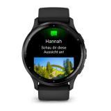 Garmin - Venu 3 3,56 cm (1.4") AMOLED 45 mm Digital 454 x 454 Pixeles Pantalla táctil Negro Wifi GPS (satélite)