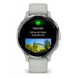 Garmin - Venu 3S 3,05 cm (1.2") AMOLED 41 mm Digital 390 x 390 Pixeles Pantalla táctil Gris, Plata Wifi GPS (satélite)