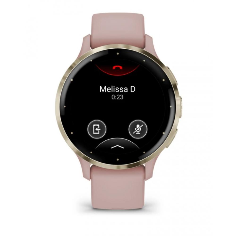 Garmin - Venu 3S 3,05 cm (1.2") AMOLED 41 mm Digital 390 x 390 Pixeles Pantalla táctil Oro, Rosa Wifi GPS (satélite)