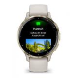 Garmin - Venu 3S 3,05 cm (1.2") AMOLED 41 mm Digital 390 x 390 Pixeles Pantalla táctil Oro, Marfil Wifi GPS (satélite)