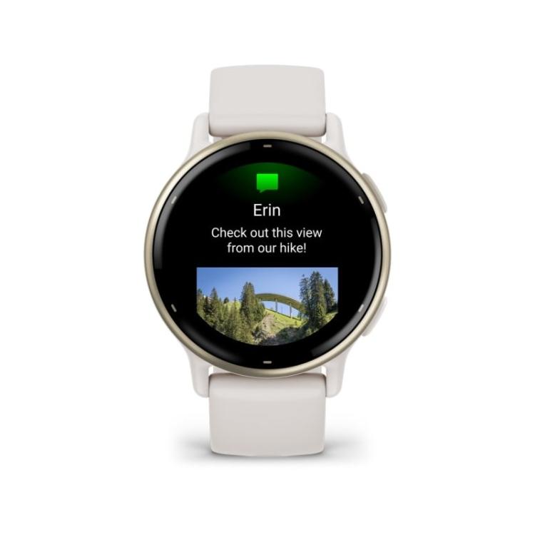 Garmin - Vivoactive 5 3,05 cm (1.2") AMOLED 42 mm Digital 390 x 390 Pixeles Pantalla táctil Blanco Wifi GPS (satélite)