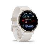 Garmin - Vivoactive 5 3,05 cm (1.2") AMOLED 42 mm Digital 390 x 390 Pixeles Pantalla táctil Blanco Wifi GPS (satélite)