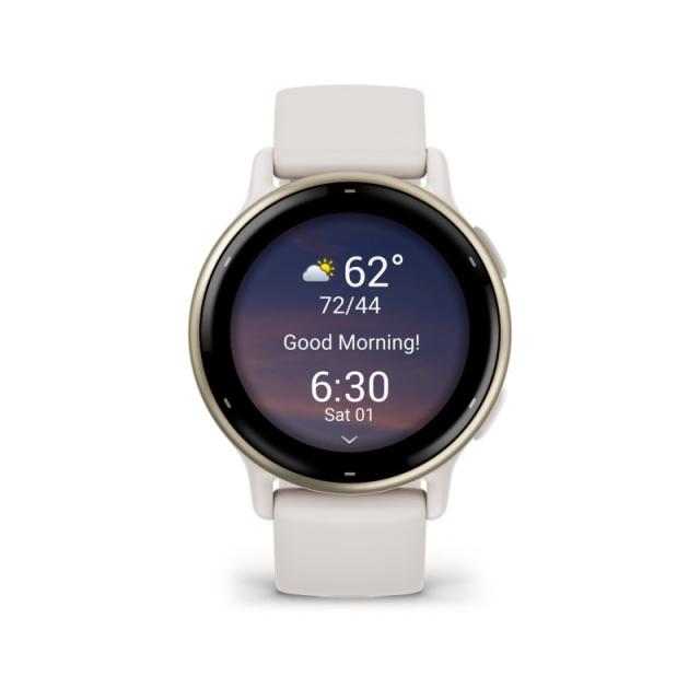 Garmin - Vivoactive 5 3,05 cm (1.2") AMOLED 42 mm Digital 390 x 390 Pixeles Pantalla táctil Blanco Wifi GPS (satélite)
