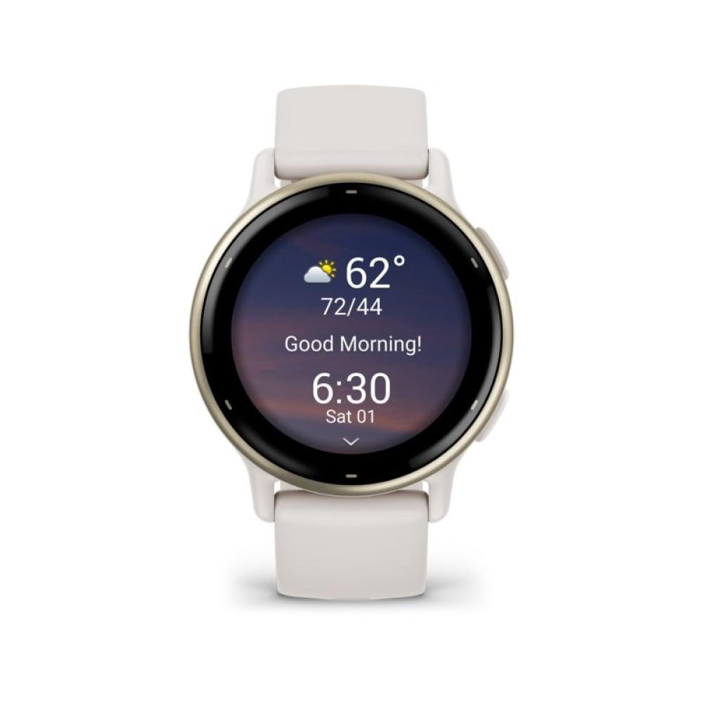 Garmin - Vivoactive 5 3,05 cm (1.2") AMOLED 42 mm Digital 390 x 390 Pixeles Pantalla táctil Blanco Wifi GPS (satélite)