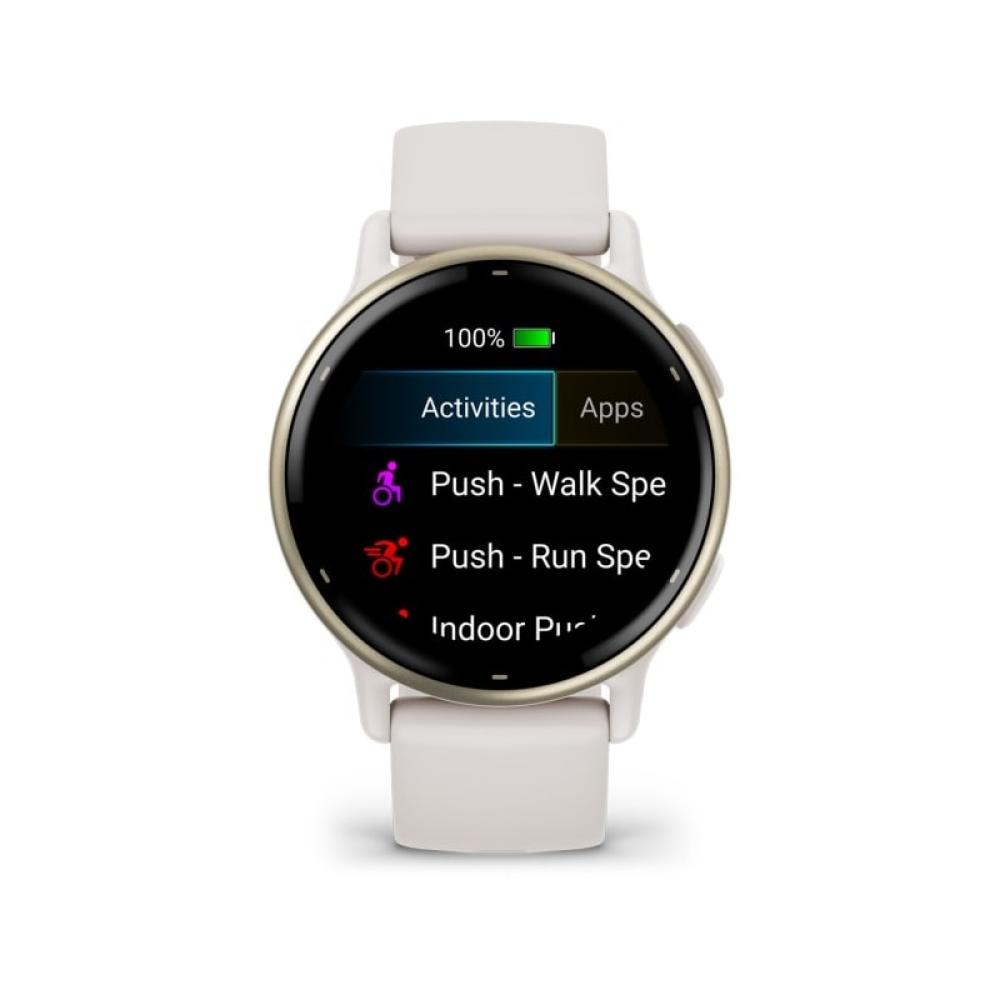 Garmin - Vivoactive 5 3,05 cm (1.2") AMOLED 42 mm Digital 390 x 390 Pixeles Pantalla táctil Blanco Wifi GPS (satélite)